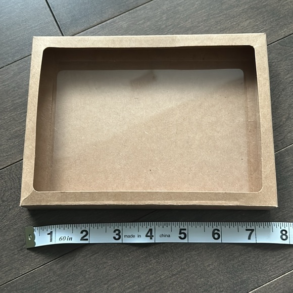 Kraft Paper Boxes With Clear Windows, Greeting Card Paper Storage Box Stationery - Picture 3 of 4